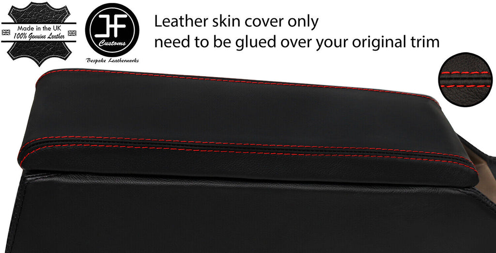 RED  STITCHING REAL LEATHER ARMREST COVER FITS DATSUN 280ZX S130 1978-1983