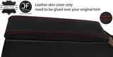RED  STITCHING REAL LEATHER ARMREST COVER FITS DATSUN 280ZX S130 1978-1983