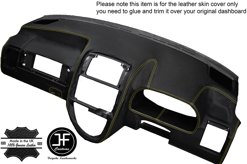 YELLOW STITCHING DASH DASHBOARD LEATHER COVER FITS MERCEDES VITO W638 1996-2003