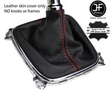 RED STITCHING TOP GRAIN REAL LEATHER GEAR GAITER FOR KIA CEE'D CEED 2013-2018