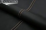 CREAM STITCH LEATHER 2X UPPER LOWER B PILLAR COVERS  FOR VOLVO XC90 02-06