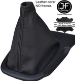 BLACK STITCH TOP GRAIN REAL LEATHER GEAR GAITER FITS SILVA 240SX S14 1994-1998