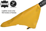 YELLOW TOP GRAIN REAL LEATHER HANDBRAKE GAITER FITS BMW MINI R50 R52 R53 01-06