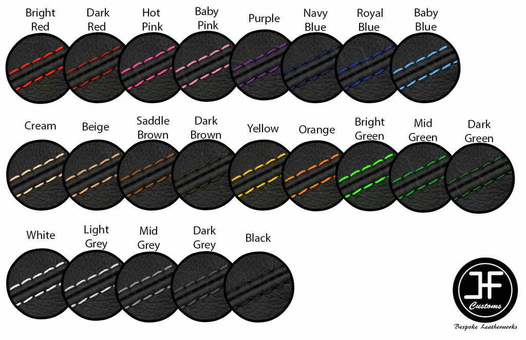 BLACK STITCH LEATHER HANDBRAKE GAITER +PLASTIC FRAME FITS FORD FIESTA MK7 08-19