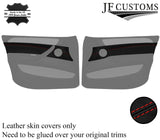 RED STITCH LEATHER 2X FRONT DOOR CARD TRIM COVERS FOR BMW X6 E71 E72 07-14