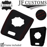 D RED & BLACK LEATHER SMG AUTOMATIC GEAR SURROUND TRIMS FOR BMW E46 99-05