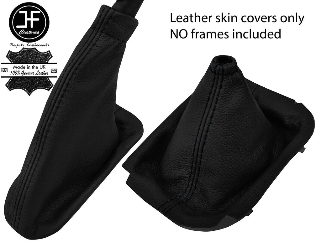 BLACK STITCH TOP GRAIN LEATHER GEAR HANDBRAKE GAITER FOR DODGE VIPER 1992-1998