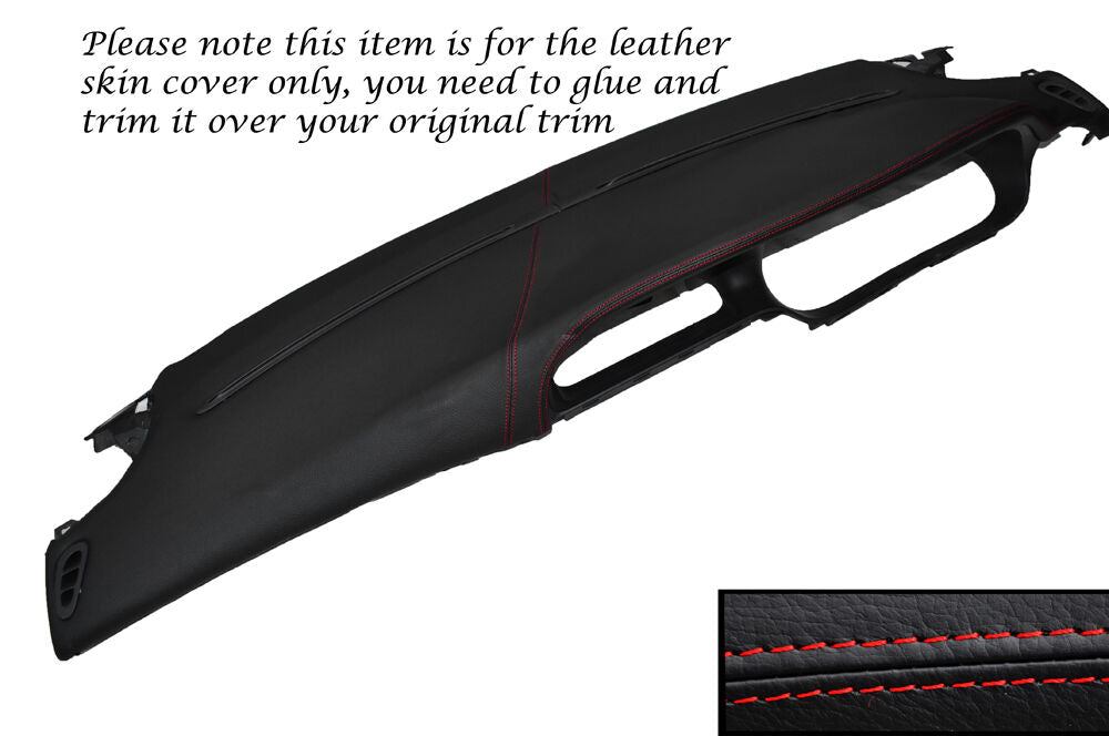 RED STITCHING TOP DASH DASHBOARD LEATHER COVER FITS RENAULT MEGANE MK1 96-03