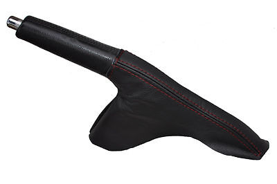 FITS MAZDA 6 LEATHER HANDBRAKE GAITER 02-07 D RED STITCH 6 CUSTOM NEW MADE IN UK