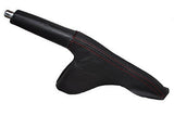 FITS MAZDA 6 LEATHER HANDBRAKE GAITER 02-07 D RED STITCH 6 CUSTOM NEW MADE IN UK