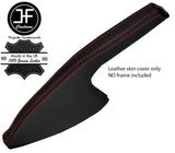 RED STITCH HANDBRAKE GAITER TOP GRAIN LEATHER COVER FOR FITS VW POLO 6R 09-17