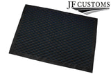 BLUE DIAMOND STITCH QUILTED VINYL  PADDED PANEL LUXURY PREMIUM 125CM X 85CM