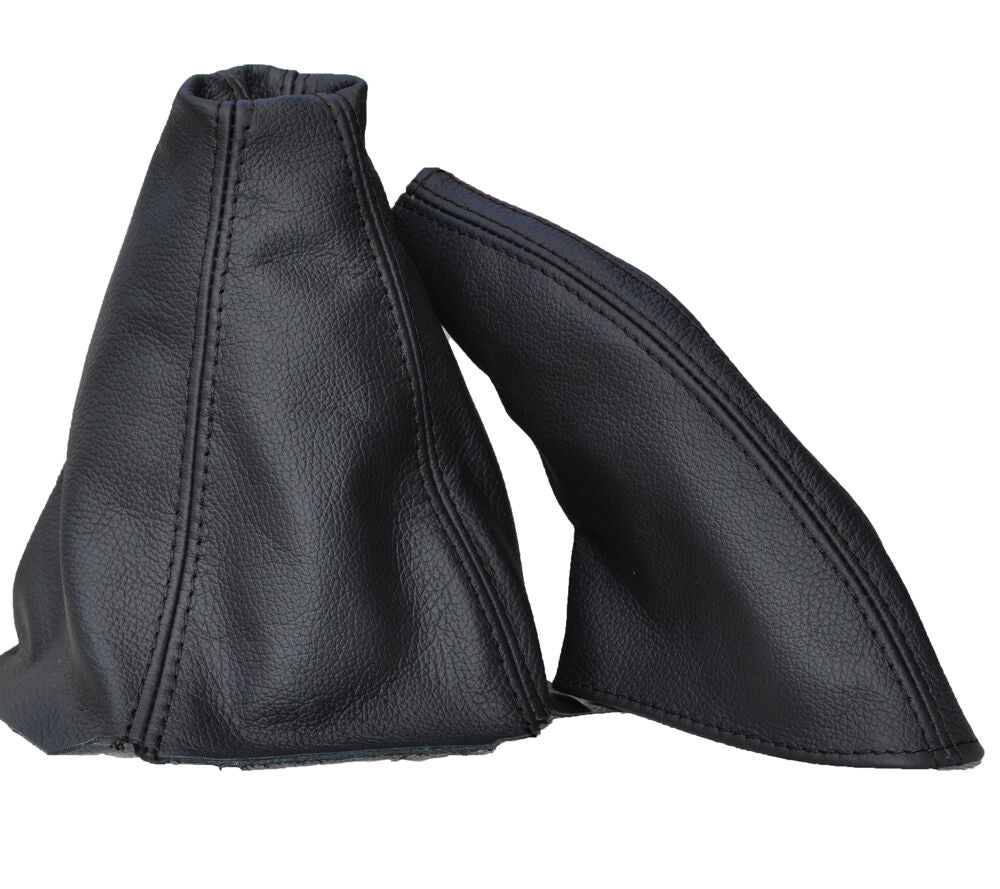 BLACK STITCH FITS HONDA PRELUDE MK5 MK V COUPE 97-01 GEAR HANDBRAKE LEATHER