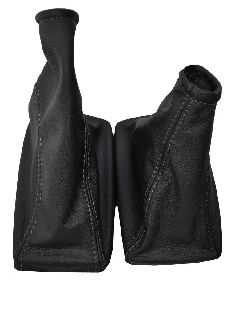 GREY STITCH FITS FORD MONDEO MK1 MK2 GEAR HANDBRAKE GAITERS SET CUSTOM NEW