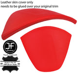 RED REAL LEATHER SPEEDO CLUSTER HOOD COVER FOR TOYOTA GT86 SUBARU BRZ 12-17