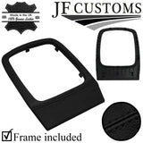 BLACK STITCH LEATHER GEAR TRIM + SURROUND COVERS + FRAMES FOR FORD MONDEO 07-10