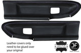 PURPLE STITCH 2X FRONT DOOR CARD COVERS FITS BMW E36 COUPE & CONVERTIBLE STYLE 2