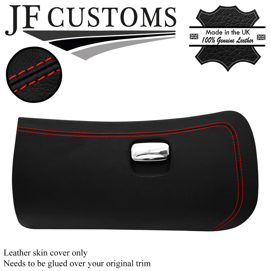 RED STITCH TOP-GRAIN LEATHER GLOVE BOX COVER FITS ALFA ROMEO 147 01-10