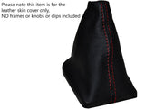 RED STITCHING LEATHER AUTO AUTOMATIC GEAR GAITER FITS KIA OPTIMA 2012-2015