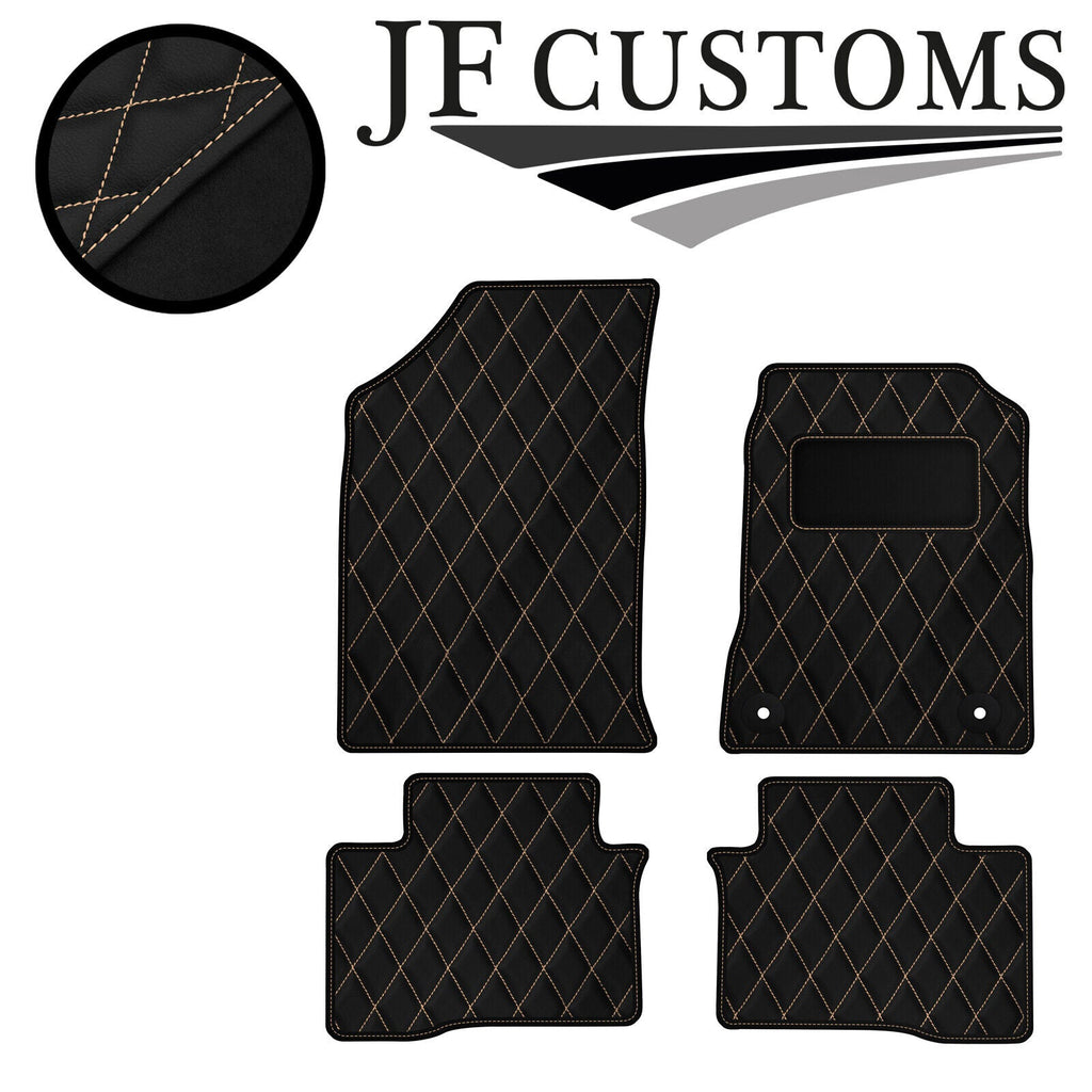 CREAM DIAMOND VINYL 4X TAILORED FLOOR CARPET FOR SSANGYONG TIVOLI 15-21 JF1
