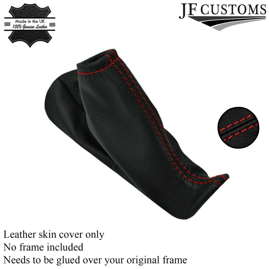 RED STITCH LEATHER HANDBRAKE GAITER FITS VOLVO XC70 2005-2007 CUSTOM NEW