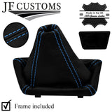 L BLUE STITCH LEATHER GEAR COVER+PLASTIC FRAME FITS MERCEDES SPRINTER W907 18-21