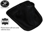 BLACK STITCH MANUAL REAL LEATHER GEAR STICK GAITER FOR VOLVO V50 2004-2011