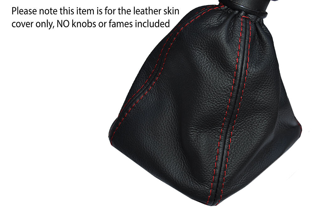 RED STITCH MANUAL GEAR GAITER OVER RUBBER FITS DODGE CALIBER 2006-2011
