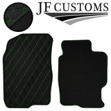 GREEN DIAMOND STITCH VINYL 4X TAILORED FLOOR CARPETS FOR MAZDA 6 MK1 02-07 JF1