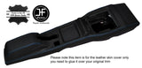 BLUE STITCH CENTRE CONSOLE & ARMREST LEATHER COVERS FITS FORD ESCORT MK5 90-96