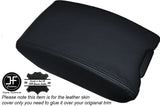 BLACK STITCHING ARMREST LID LEATHER SKIN COVER FITS VOLVO V60 2010-2015