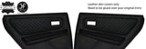 BLACK STITCH 2X REAR DOOR CARD TRIM LEATHER COVER FOR TOYOTA JZX 100 CHASER JF1