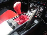 FITS MR2 MK1 AW11 REAL RED LEATHER GEAR GAITER - GAITOR CUSTOM NEW MADE IN UK