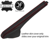 RED STITCH TOP GRAIN LEATHER HANDBRAKE GAITER COVER FITS SAAB 900 CLASSIC