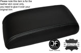 GREY STITCH ARMREST LID LEATHER COVER FITS LAND ROVER DISCOVERY TD5 300 TDI