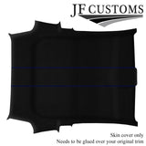 BLUE STITCH SUEDE HEADLINER ROOF COVER FOR FIAT 500 & ABARTH 07-15 3DR