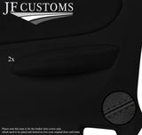 BLACK STITCH 2X REAR DOOR ARMREST LEATHER COVER FOR BMW E88 CONVERTIBLE 07-13