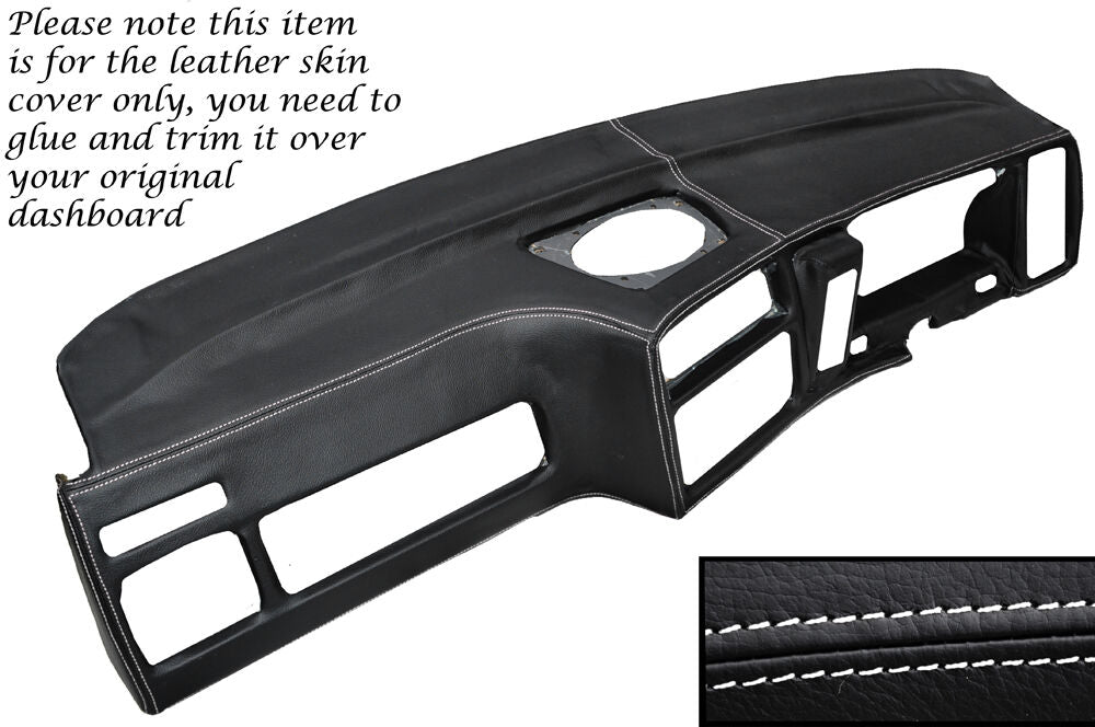 WHITE STITCH DASH DASHBOARD COVER FITS FORD SIERRA MK1 RS COSWORTH SAPPHIRE 4x4