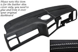 WHITE STITCH DASH DASHBOARD COVER FITS FORD SIERRA MK1 RS COSWORTH SAPPHIRE 4x4