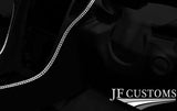 WHITE LUX STITCH LEATHER DASH DASHBOARD COVER FITS MERCEDES SLK R171 04-11