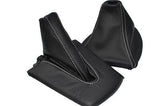 FITS BMW Z4 E85 E86 GEAR + HANDBRAKE GAITER BOOT white st CUSTOM NEW MADE IN UK