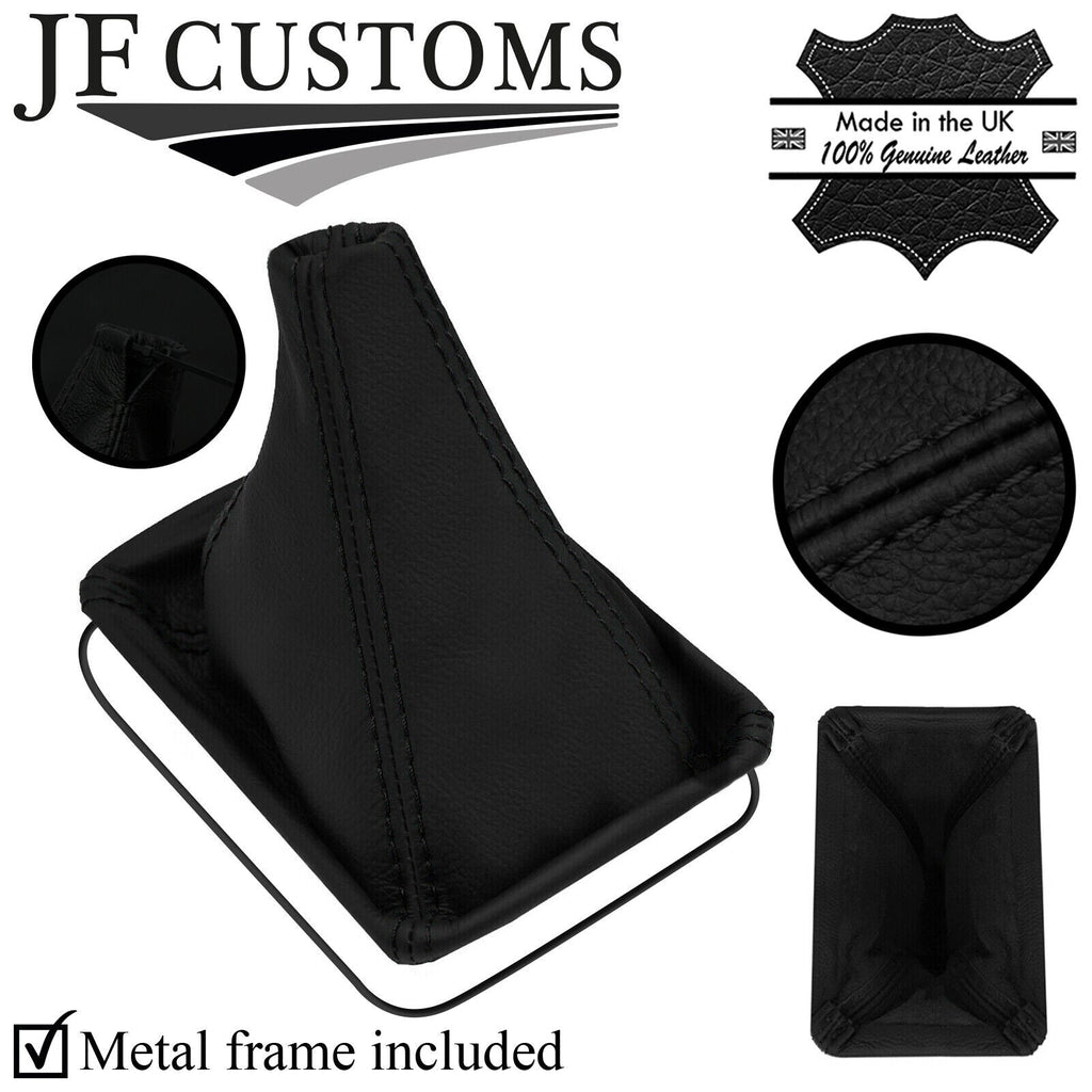 BLACK STITCH LEATHER GEAR +METAL FRAME FITS TOYOTA CELICA MK1 A20 35 1970?1977