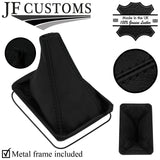 BLACK STITCH LEATHER GEAR +METAL FRAME FITS TOYOTA CELICA MK1 A20 35 1970?1977