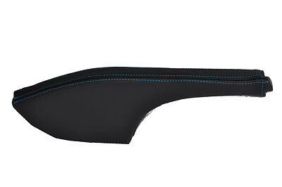FITS FIAT DOBLO HANDBRAKE COVER GAITER 00-2010 blue stitch CUSTOM NEW MADE IN UK