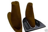 FITS ROVER 75 GEAR HANDBRAKE AUTO SET BROWN LEATHER CUSTOM NEW MADE IN UK