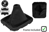 BLACK REAL LEATHER MANUAL GEAR GAITER +PLASTIC FRAME FOR VW PASSAT B6 2006-2010