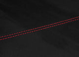 RED STITCH 2X REAR DOOR TRIM LUXE SUEDE COVERS FOR MITSUBISHI EVO 7 8 9 JF1