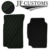 GREEN DIAMOND STITCH VINYL 4X TAILORED FLOOR CARPETS FOR PEUGEOT 406  95-04 JF1
