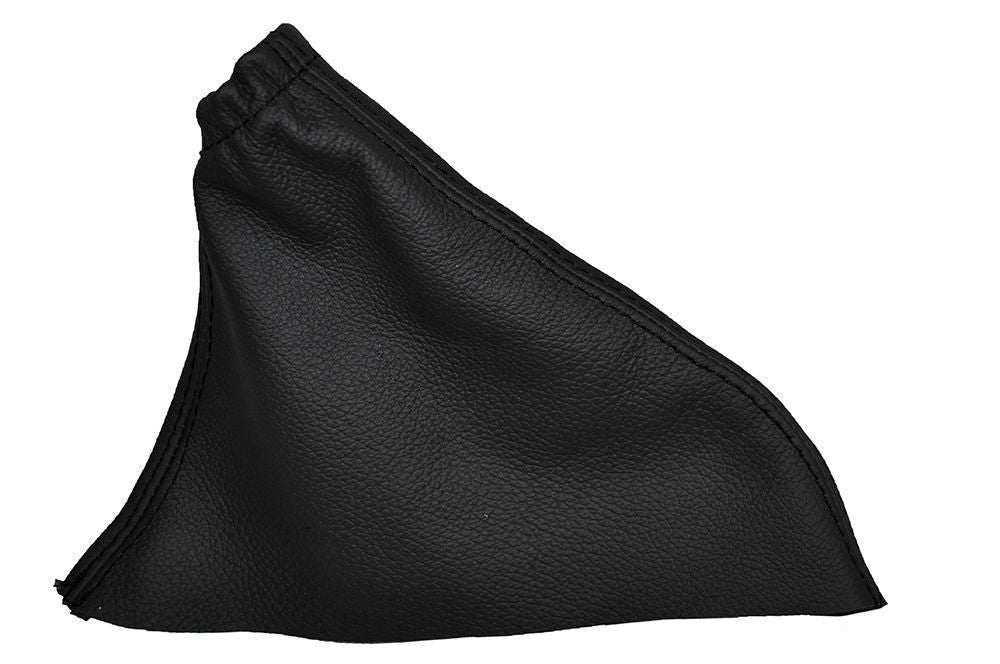 BLACK STITCHING LEATHER SKIN HANDBRAKE GAITER FITS FIAT PANDA 2003-2012