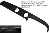 GREY STITCH TOP DASH DASHBOARD LEATHER SKIN COVER FITS FORD ESCORT MK1 MEXICO
